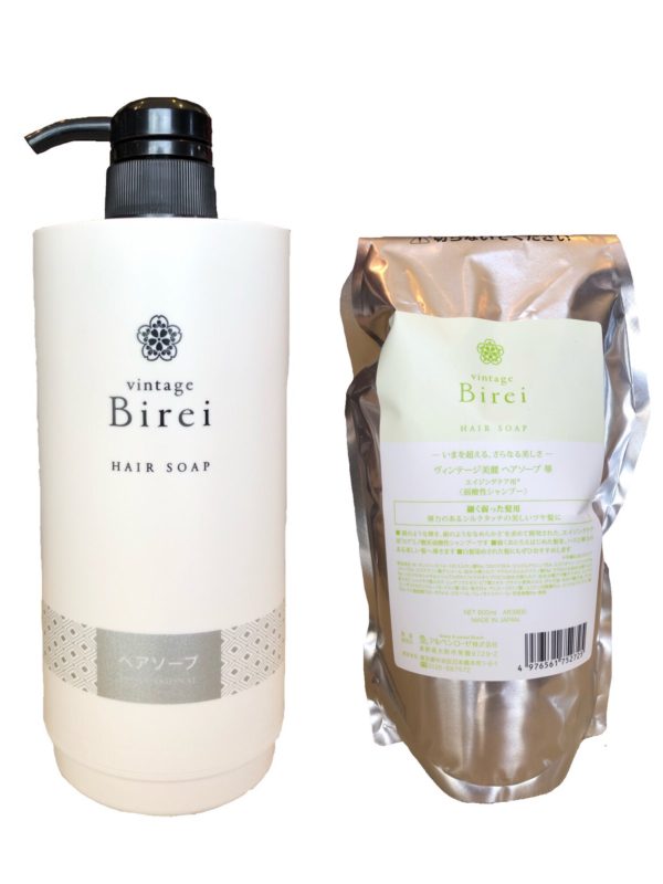 ヴィンテージ美麗　ヘアソープ 華 <br>600ml (カートリッジポンプ付)